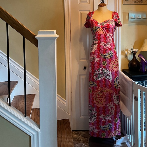 Zac Posen for Target Pink Graphic Design Maxi Dress - Picture 1 of 5